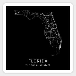 Florida State Road Map Sticker